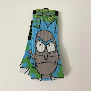 Rick and Morty Socks Shoe Size 6-12 Adult Swim